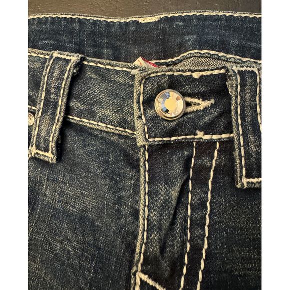 True Religion Disco Billy Big T Jeans with Crystals - Sz 29 - Picture 6 of 15
